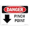 Signmission OSHA Sign, Pinch Point, 24in X 18in Rigid Plastic, 18" W, 24" L, Landscape, OS-DS-P-1824-L-1716 OS-DS-P-1824-L-1716 - alternate 1